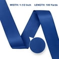 thumbnail image 4 of GTYBOVA Double Face Satin Ribbon 1-1/2 inch X 100 Yards,Navy Blue Ribbon for Gift Wrapping Very Suitable for Weddings Party Hair Bow Invitation Decorations and More, 4 of 8