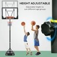 thumbnail image 6 of Spaco Portable Basketball Hoop System Stand with 33in Backboard, Height Adjustable 5FT-7FT, Basketball Stand for Indoor Outdoor Use, Black, 6 of 7