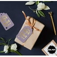 thumbnail image 4 of Inkdotpot 100 Pack Real Gold Foil Paper Tags Love Is Sweet Wedding Favor Hang Tag, 4 of 6