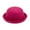Hot Pink Hats for Men & Women, variant on Fedora Hats for Men & Women Unisex Vintage Solid Color Classic Tea Party Wool Pork-Pie Cap