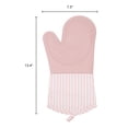 thumbnail image 7 of Unique Bargains 2pcs Soft Silicone Heat-Resistant Oven Mitts Lotus Root Pink 13.4" x 7.3", 7 of 7