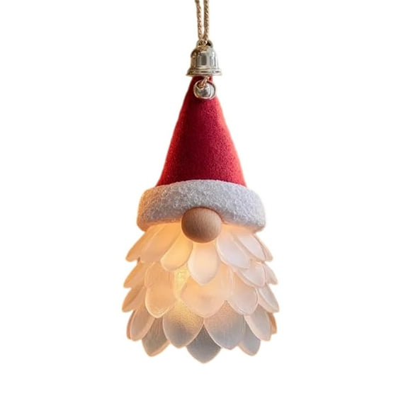 Sea Glass Gnome Christmas Ornament, Handmade Holiday Tree Pendant, Festive Whimsical Gnome Decoration, Real Sea Glass Craft, Unique Christmas Tree Hanging Ornament, Gift for Gnome Collectors