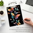 thumbnail image 5 of ALAZA Plastic Clipboard A4 Letter Size Decorative Clipboards for Students Women Men 9" x 12.5" Multicolor Butterfly, 5 of 6