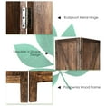 thumbnail image 3 of Costway 4Panels Folding Wooden Divider W/ V-shaped Design 5.6Ft Tall Brown, 3 of 10