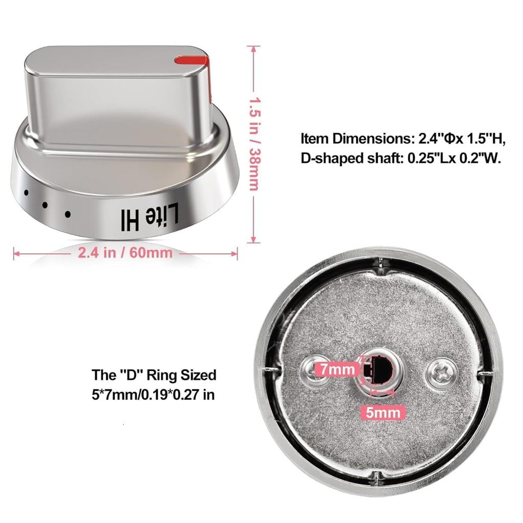 Burners Knob Top Control for FX510BGS XAA-02 XAA-01 XAA-00 Oven Gas Stove Knob