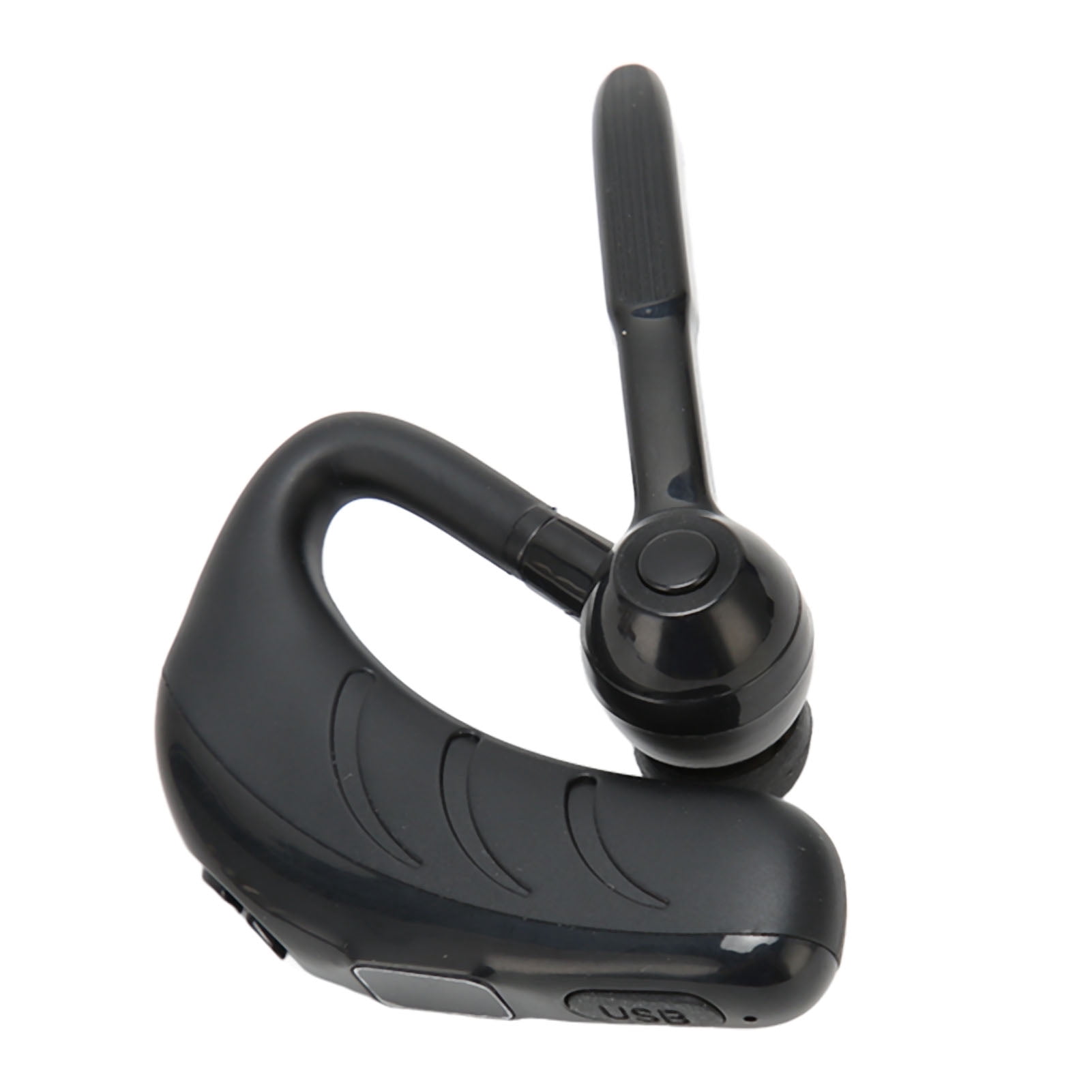 Bluetooth Earpiece HD Calls Rechargeable Single Ear Wireless Headset with Power Display for Phone Tablet Black with Digital Display Cardboard Box