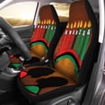 thumbnail image 2 of FMSHPON Set of 2 Car Seat Covers Greeting Card For Kwanzaa Silhouette Couple S Universal Auto Front Seats Protector Fits for Car,SUV Sedan,Truck, 2 of 5