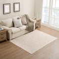 thumbnail image 2 of My Texas House Ivory Floral Faux Fur Washable Indoor Area Rug, 5' x 7', 2 of 5
