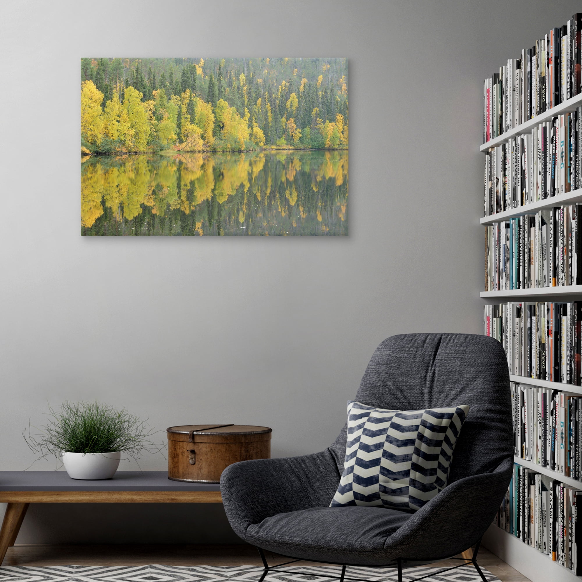 Mirrored Reflections by Staffan Widstrand Lakeview Landscape Canvas Art