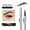 Black, variant on Eyebrow Pencil, Waterproof Eyebrow Pencil, Long Lasting Non Smudging Non Fading Bifurcated Water Eyebrow Pencil, Extremely Fine Precision Design