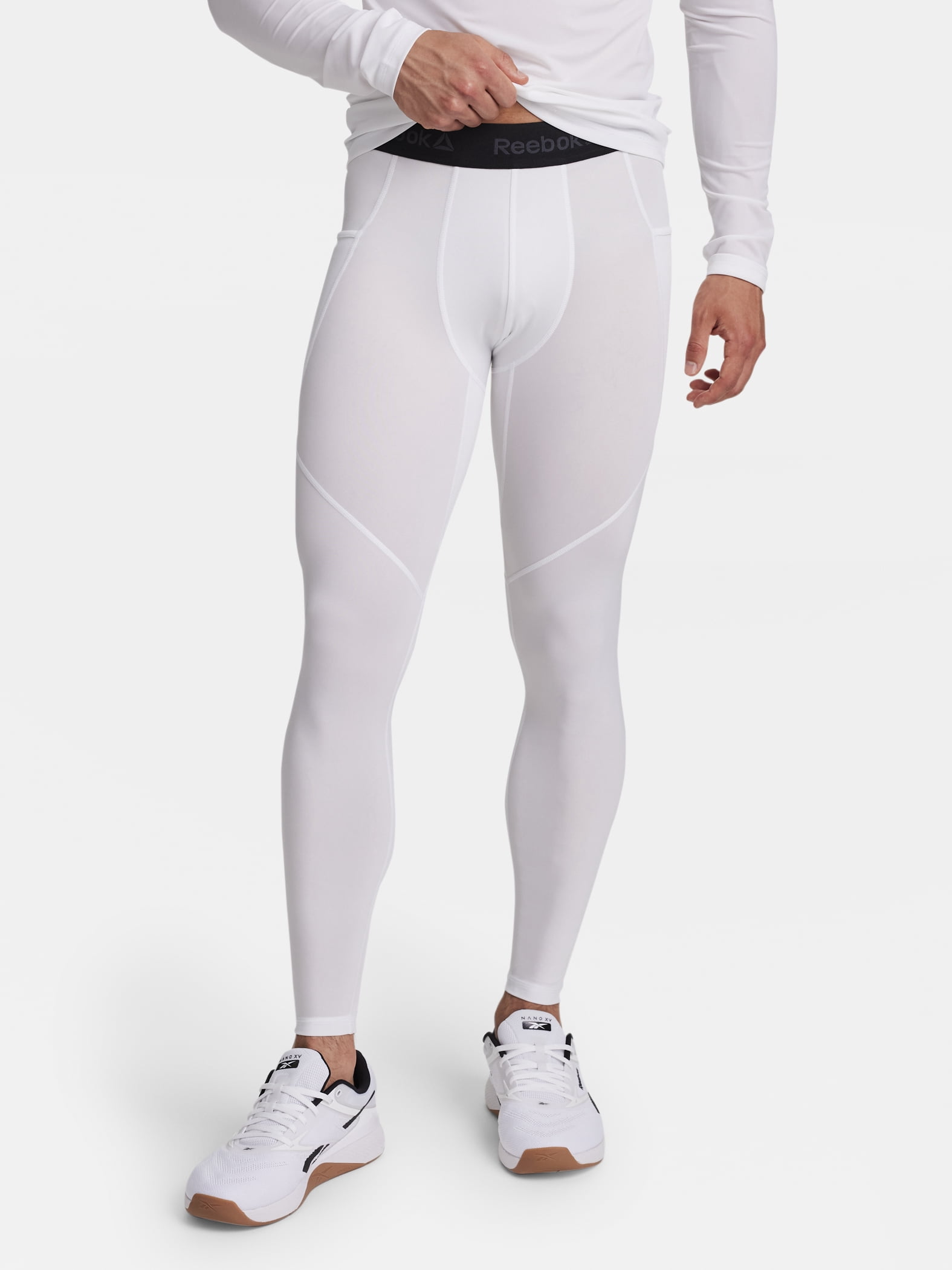 Reebok Men's and Big Men's Kinetic Compression Leggings, Sizes XS-5XL