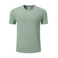thumbnail image 2 of Vmvidoty Loose Sports Breathable Men's Short Sleeve Crewneck T-Shirt, Big and Tall Green XXL, 2 of 6