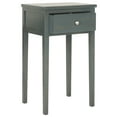 thumbnail image 3 of SAFAVIEH Abel Solid Rustic Nightstand with Storage Drawer, Steel Teal, 3 of 6