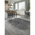 thumbnail image 2 of A&E Bath and Shower Faux Sheepskin 72"x48" Animal Shaped Fabric Rug in Gray, 2 of 4