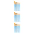 thumbnail image 1 of Yuarrent 10 piezas de pinceles de pintura con mango de madera, juego de aceite de acuarela, accesorios de pinceles portátiles DIY, azul Type1 NO1, 1 of 6