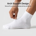 thumbnail image 3 of 10Pairs Unisex Cotton Quarter Crew Socks, One Size Thin Ribbed Mini Ankle Socks for Men Women Athletic Daily Wear, Black White Gray Assorted Colors, 3 of 7