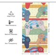 thumbnail image 4 of Rideau de Douche Rétro pour Salle de Bain, Rideau de Douche en Polyester avec Crochets, Rideau de Douche Moderne, Rideau de Douche Art Déco, Rideau de Douche 36x72 Pouces, 7 Crochets, 4 of 5