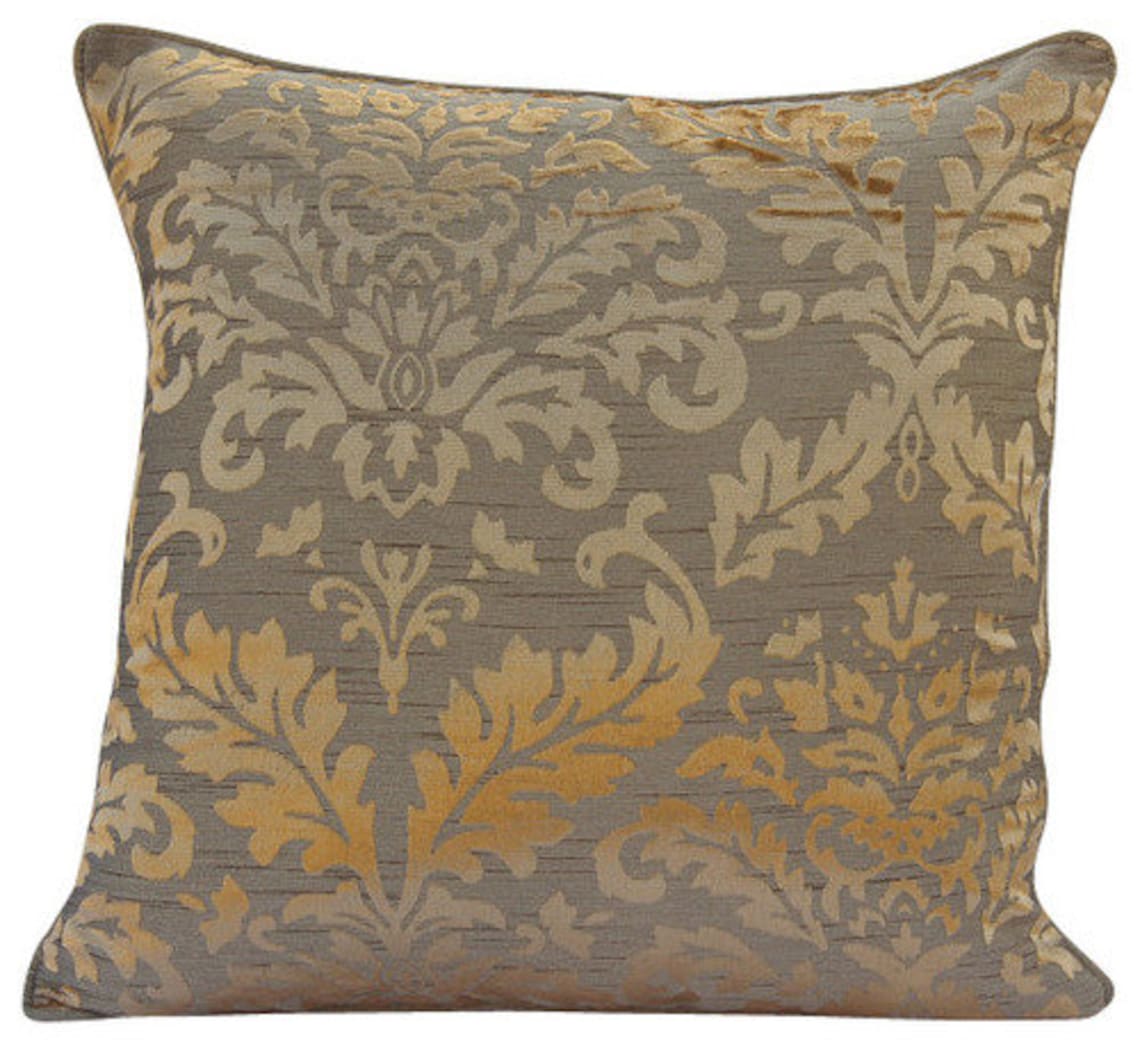 Euro Pillows, Decorative Gold Euro Pillow Covers 26x26 inch (65x65 cm
