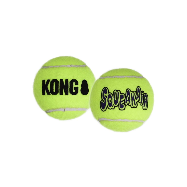 KONG SqueakAir Squeaky Tennis Ball, Extra Small, 3 Count photo 3