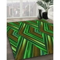 thumbnail image 3 of Ahgly Company Machine Washable Indoor Square Transitional Dark Forest Green Area Rugs, 6' Square, 3 of 7