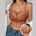 thumbnail image 6 of UQJfacai Bras for Women V No Underwire Comfortable Seamless Bras Wireless Supportive Lift Everyday Push Up Bra S-2XL, 6 of 8