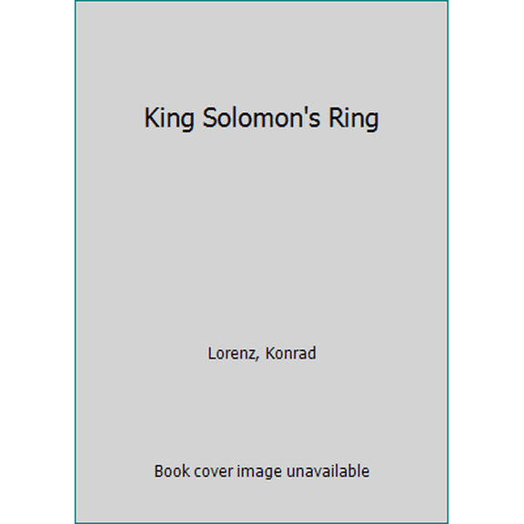 Pre-Owned King Solomon's Ring (Unknown) 0451628314 9780451628312