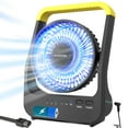 thumbnail image 1 of Ventilador de escritorio ALAGOON Portable D, funciona con pilas y temporizador de 6 pulgadas, 1 of 6