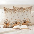 thumbnail image 3 of Orange Pumpkins Fall Outdoor Waterproof Pillow Covers, Thanksgiving Leaves Floral Rustic Decorative Square Throw Pillowcase Sofa Cushion Sham for Patio/Couch/Chair, 20"x20" 2 Pack, 3 of 8