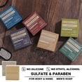 thumbnail image 3 of Mens Bar Soap Bath Sets for Men Father's Day Gifts, Natural Clean & Fresh & Moisturizing & Exfoliating Scrub Soap Bar|3.5oz of 6 Bars, 3 of 10