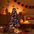 thumbnail image 1 of Gymax 4.5 FT Pre-Lit Artificial Halloween Christmas Tree w/ 6 Lighting Modes, 1 of 10