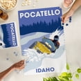 thumbnail image 2 of Lantern Press 1000 Piece Jigsaw Puzzle, Pocatello, Idaho, Snowmobile Scene, 2 of 5