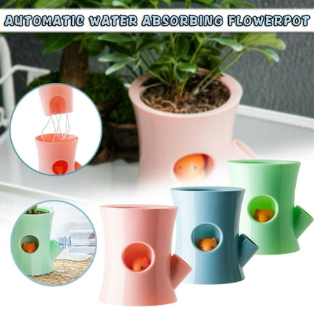 

Mittory Gift for Women Mewn Squirrel Automatic Water-Absorbing Lazy Flower Pot With Water-Free Flower Pot