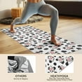 thumbnail image 4 of White Cow Spot Pattern Hot Yoga Mat Towel Non Slip for Hot Yoga - Quick-Drying Yoga Mat Cover with 4 Corner Pockets with Travel Bag - Hot Yoga Towel Non Slip 74"x26", 4 of 6