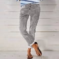 thumbnail image 2 of TAIAOJING Women Wide Leg Jeans Fashion Print Street Loose Washed Polished Waist Ripped Jeans Denim Trousers, 2 of 7