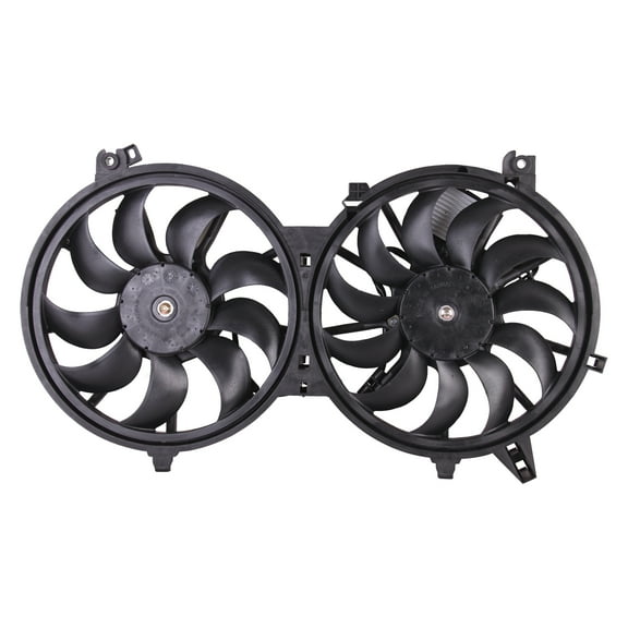 Ikon Motorsports Radiator Cooling Fan Assembly for 2008-2013 Infiniti EX35 EX37, 21481-JK600 21481-JK000 IN3115108 Automotive Dual Engine Fan, Black