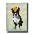 thumbnail image 1 of Epic Graffiti 'Boston Terrier and Crown' by Fab Funky, Canvas Wall Art, 12"x16", 1 of 3