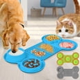 thumbnail image 2 of Dog Feeding Bowl Slow Food Mat Silicone Licking Mat For Dogs Cats Food Bowl With Suction Cup Pet Feede Dog Accessory Supplies ShopWise Round, 2 of 12