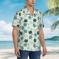 thumbnail image 3 of Susaid Frog And Dragonflies Print Short Sleeve Shirts Button Down Casual Shirts Summer Beach Aloha Button Down Short Sleeve for Men ,Small, 3 of 7