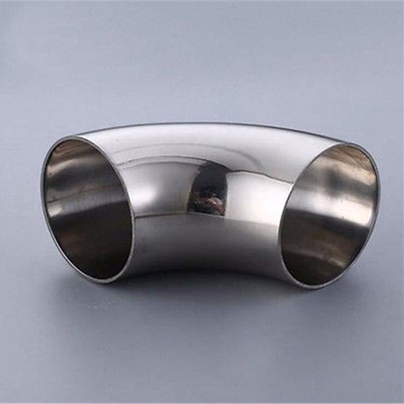 3/"//76mm OD Stainless-Steel Car Exhaust Weld 90-Degree Bend Elbow Pipe Fitting US