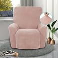 thumbnail image 3 of AIGIA Velvet Stretch Recliner Chair Cover 1-Piece Washable Recliner Couch Cover with Elastic Furniture Protector, 3 of 6