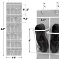 thumbnail image 2 of Organizador de zapatos Simple Houseware de 24 bolsillos, gris, 162 x 48 cm, 2 of 8