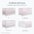 thumbnail image 6 of Dream On Me Synergy Wave 5-in-1 Convertible Crib, Pink, 6 of 9
