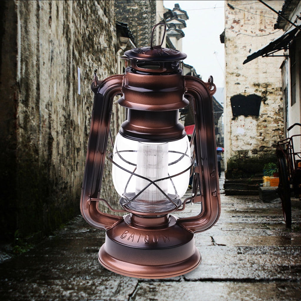 Led Light Vintage Style Wind Lantern Electronic Handheld Night Lamp for Islamic Muslim Ramadan Party Decoration