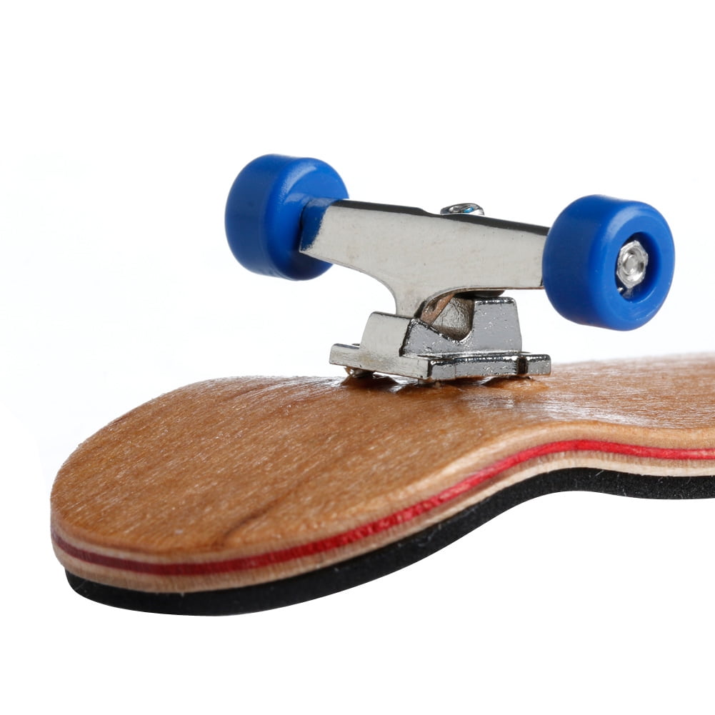 Lisanl 1Set Wooden Fingerboard Skateboard Sport Deck Games Kids Gift Maple Wood Set New