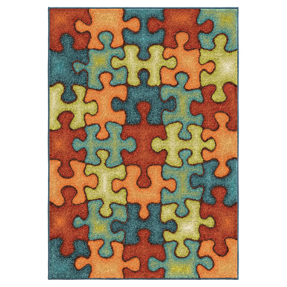 Orian Rugs Perplexed Puzzle Kids Area Rug