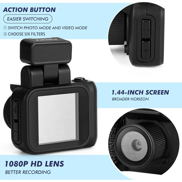 Mini Digital Camera Keychain with Flash Light 1080p Tiny Camera