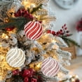 thumbnail image 4 of Xecvkr Christmas Ornament Ball Christmas Color Ball Powder Dipped Ornament Year Tree Decoration Red Gold Pink Multicolor Backpack Car Pendant Wreath Holiday 3.14in 1pc, 4 of 8
