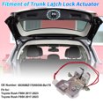 thumbnail image 2 of Actuador de bloqueo del pestillo del maletero trasero Unique Bargains para Toyota Rush F800 2017-2023, actuador de pestillo trasero de 4 pines 69350BZ170 tono plateado plástico blanco metal, 2 of 7