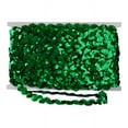 thumbnail image 3 of Belagio 5/8" Wide x 25 Yards, Zig Zag Emerald Sequin Trim, 1 Bolt, 3 of 3