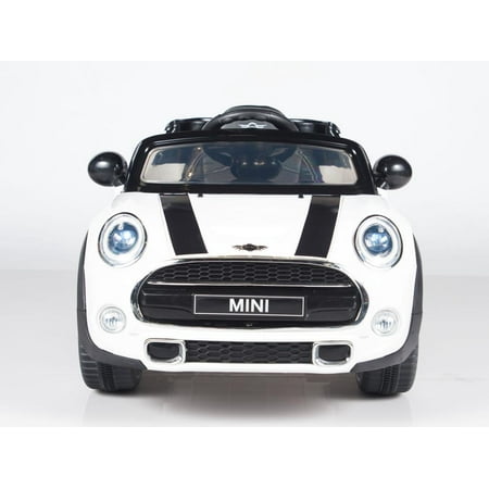 Exclusive Licensed Convertible Cooper 12v Ride on Car, Toy for Kids with Remote Control, Music, Lights, Leather